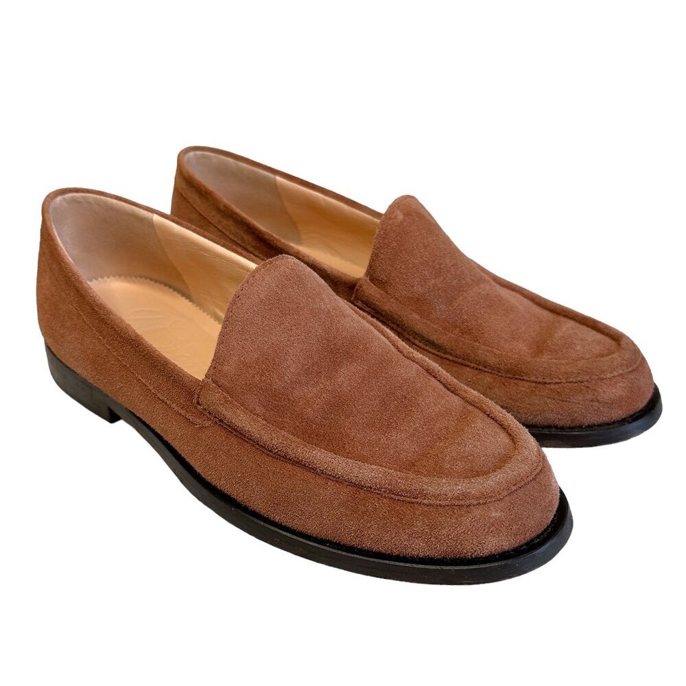 J. Crew Winona Caramel Suede Loafers - Picture 2 of 13
